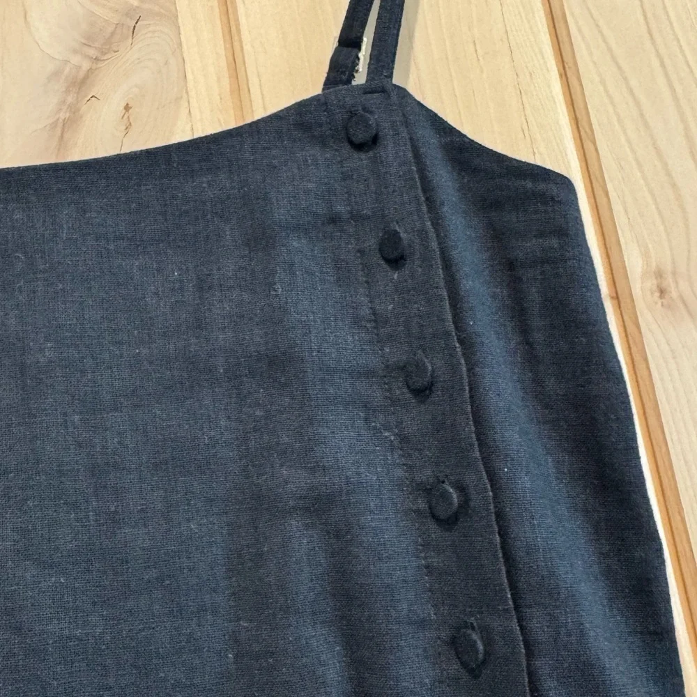 Abercrombie Linen-Blend Button Skort - Picture 4 of 10